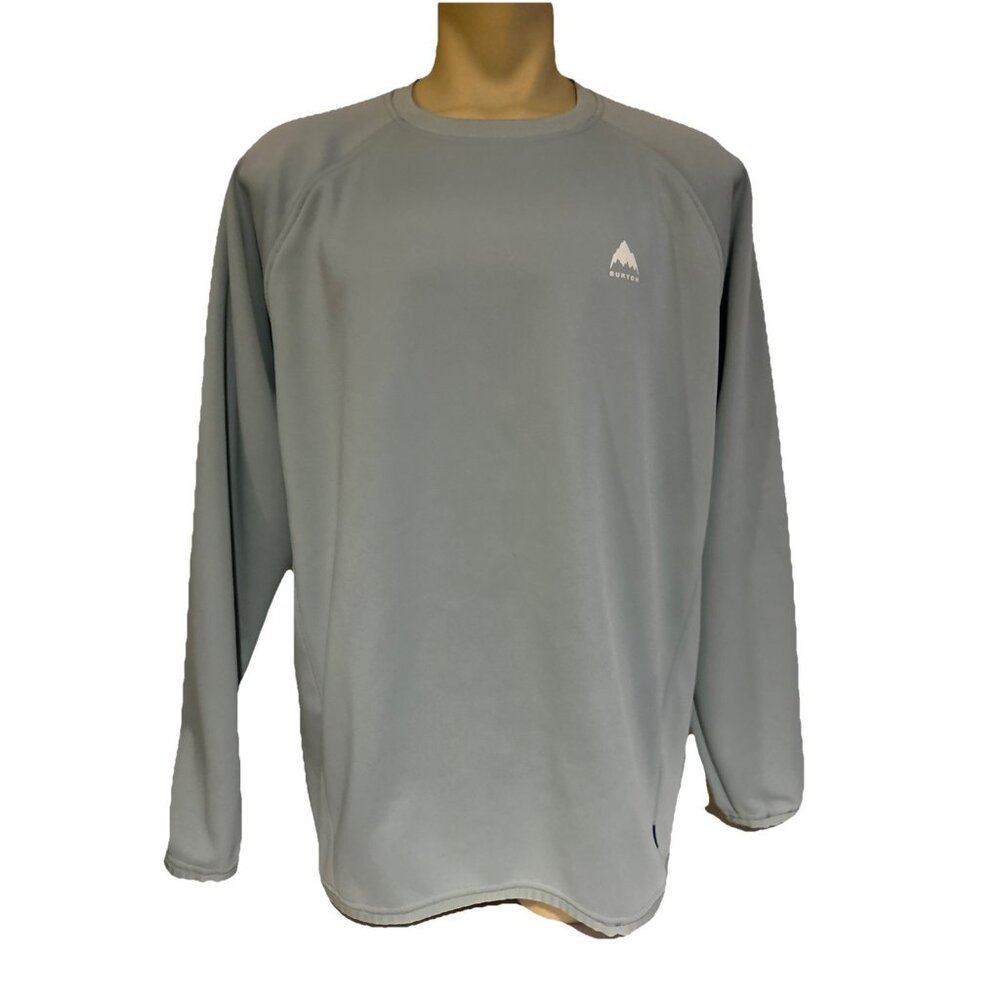 Mens Burton Oak Crewneck Sweatshirt - XXL - Performance Fabric Grey Green